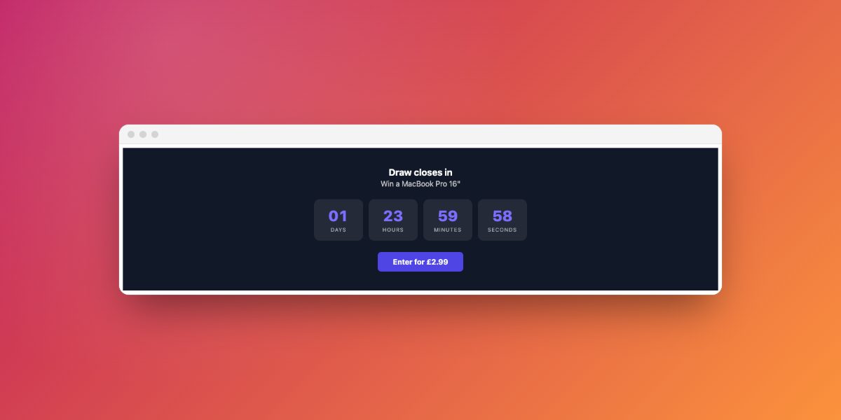 Draw Countdown Timer