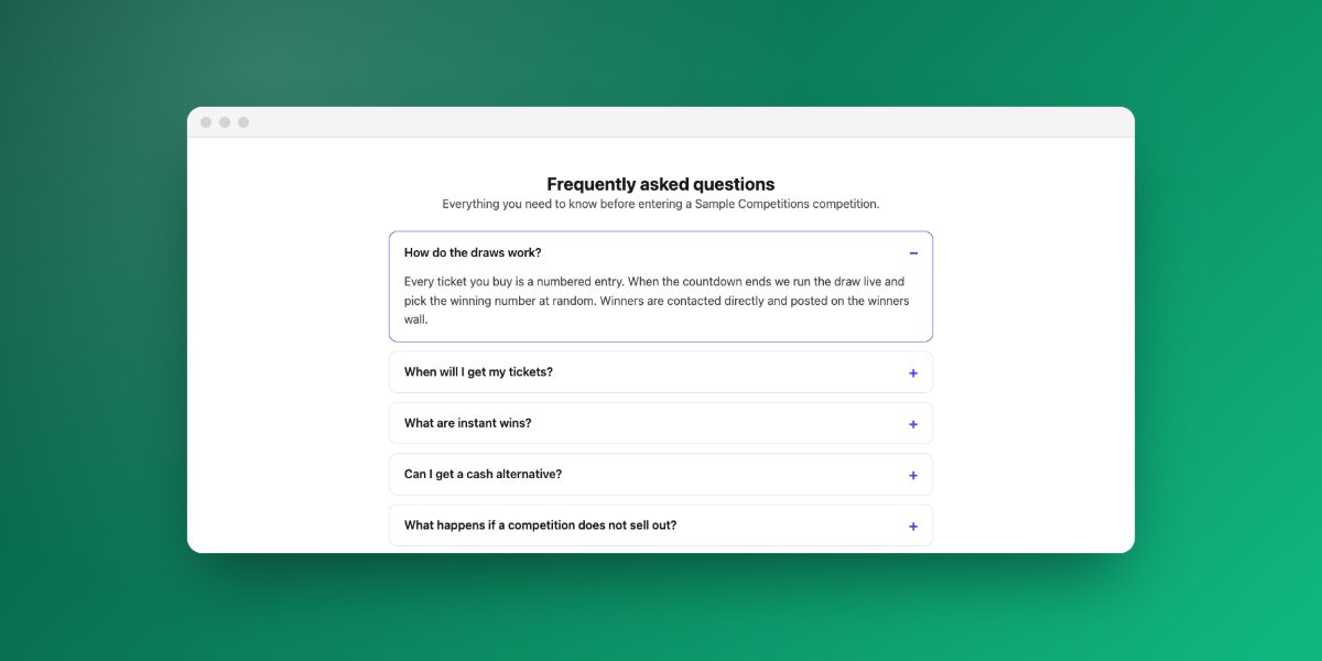 FAQ Accordion